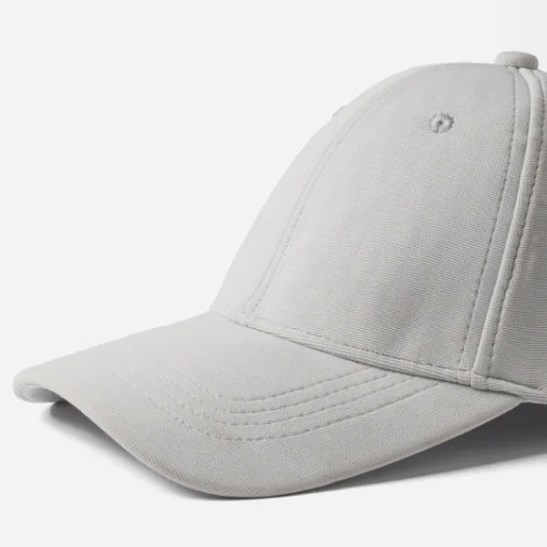 Unisex Baseball Ottoman Cap Grey