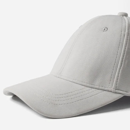 Unisex Baseball Ottoman Cap Grey