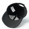 Unisex Baseball Ottoman Cap Black